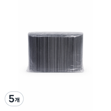 커피스틱 머들러 블랙 12cm 벌크포장 일회용 커피빨대 카페용, 5개, 1000개