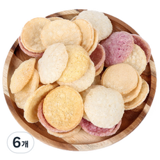 [NON-GMO & 6무첨가] 20년전통 뻥튀기곡물나라 미니뻥 바삭하고 고소한 간편 간식 온 가족 저칼로리 추억의 맛 스낵, 70g, 6개