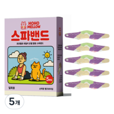호호멜로 스파밴드 목어깨손목용 온열 찜질팩 핫팩 5p, 5개