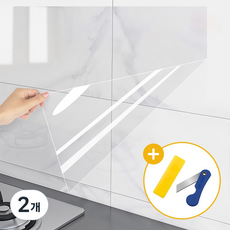 레디보드 주방 투명 시트지 60cm 10m, 2개