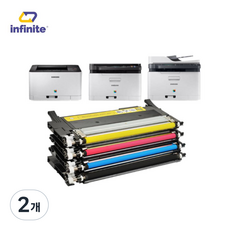 토너를부탁해 삼성 CLT-K404S P404C SL-C433 C433W SL-C483 C483W C483FW 호환 재생토너, 2개, 검정 파랑 빨강 노랑 묶음 고급형