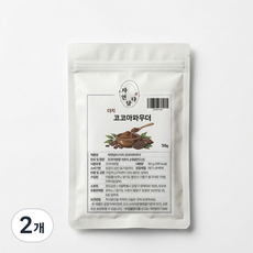 자연담다 더치 코코아 파우더 100% 네덜란드산 무가당 카카오 가루, 2개, 1개입, 50g