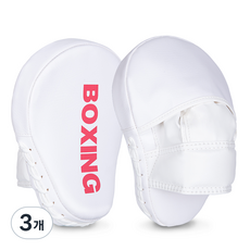 GINGPAI 깅파이 복싱 손 미트 핸드패드 격투기 트레이닝 코치 손미트 BOXSB, 3개, 핑크