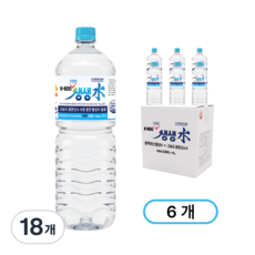 생생수 프리미엄 초정리 광천수, 18개, 1.8L