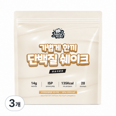 자니웨이 가볍게한끼 식사대용 단백질 쉐이크 곡물 미숫가루맛, 1kg, 3개