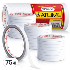 아뜰라임 자국없는 고점도 반투명 양면 테이프 8mm x 12m, 75개