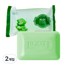 지고트 알로에 때비누 향기로운 목욕 바디워시, 2개입, 150g