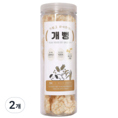 강아지특공대 유기농 강아지 쌀과자 뻥튀기 개뻥, 2개, 65g, 오리지널