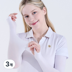 베일리화이트 자외선차단 팔토시 여성 쿨토시 골프 살색, 3개, 화이트