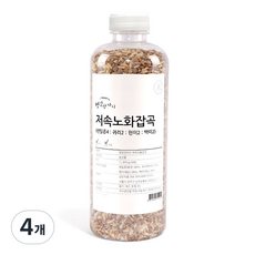 방앗간아이 저속노화잡곡 렌틸콩 현미 귀리 백미, 4개, 500ml