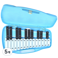 명창 실버스타 공명실로폰25키 (하늘색) 피아노건반스타일, 5개, 하늘색, 25판