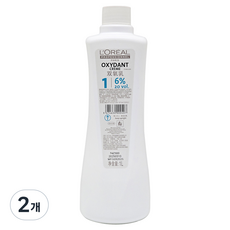 로레알 프로페셔널 옥시던트 크림 6%산화제, 1000ml, 2개