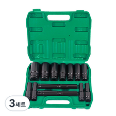 그레이나 복스세트 1/2인치 15pcs 롱 육각소켓 라쳇렌치 포함 자동차 정비 공구, 3세트
