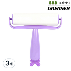 그레이나 한번에 싹!프리미엄 점착 먼지 롤클리너 대형 옷 소파 침구 털제거 강력 밀착형, 3개