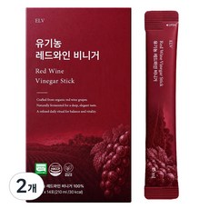 엘리브 유기농 레드와인 비니거 스틱, 2개, 210ml