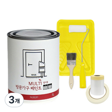 하우홈 노루 친환경 수성 방문가구용 부자재 패키지, 스푸키 기본형set, 1L, 3개