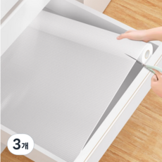 오어브랜드 방수 논슬립 오염방지 주방 싱크대 서랍매트 서랍 시트지, 투명, 3개