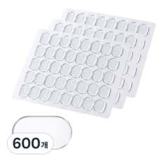 투명 양면 접착 패드 피규어 고정 스티커 미끄럼방지 젤 패드 소품 고정 테이프 13x8mm, 600개