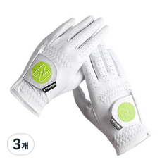 네오글러브 JS001 올양피 주니어 양손 골프장갑 여성 작은손 14호~17호, 3개, 화이트