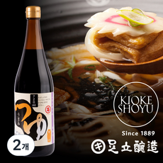 [5대째 장인] 아다치조조 프리미엄 만능 쯔유 소바 냉모밀 우동 육수 국물 멘쯔유 면쯔유, 2개, 720ml