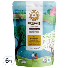 연고농장 국내산 볶은 황기차 삼각티백 대용량 제천황기, 1g, 100개입, 6개