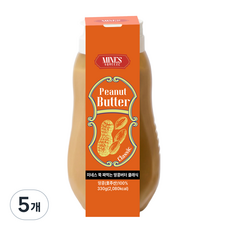 미네스 대용량 쭉-짜먹는 땅콩버터 클래식, 330g, 5개