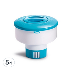 인텍스 야외용 풀장 케미컬 디스펜서 대 29041NP 소독약통, 5개, 대형(180 x 207 x 59mm)