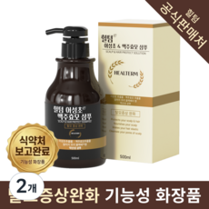 힐텀 어성초 맥주효모 탈모완화 약산성 샴푸 블랙베리향, 500ml, 2개