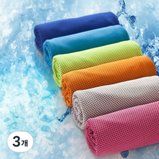 찰만샵 아이스쿨타올 스포츠타올 냉감타올, 핑크, 3개
