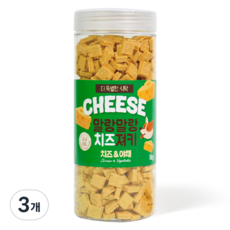 푸디 더특별한식탁 강아지 말랑말랑 치즈 져키 대용량 육포 영양 간식, 3개, 1kg, 치즈/야채