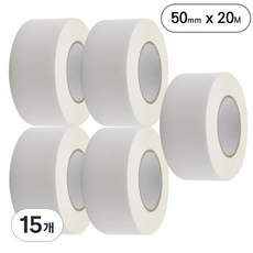 아트위브 마스킹 테이프 종이테이프 아이보리 50mm, 15개