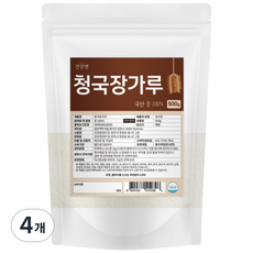 청국장 가루 국산 콩 100% 건강앤, 4개, 500g