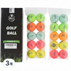 민트그린 세인트나인 로스트볼 A/A+ 20알 라운드용, 3개, 컬러, 20개입