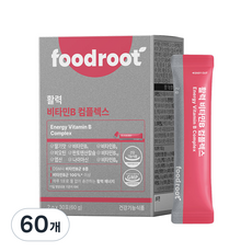 푸드루트 활력 비타민B 컴플렉스 b군 영양제, 2g, 60개
