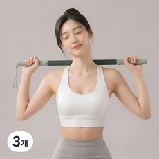 핏룸 프리미엄 바디라인 케어 마사지 스틱, green, 3개