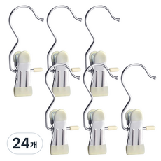심플리프 논슬립 1단 집게 옷걸이, 24개