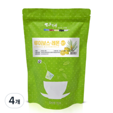 [본사직영] 다예 맛있는 루이보스 레몬차 생분해 삼각티백, 4개, 50개입, 1g