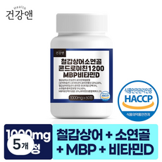 철갑상어 소연골 콘드로이친 1200 저분자 C6S 6형 식약청 HACCP 인증 1000mg, 5개, 60정