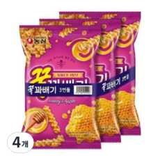 [달콤진] 농심 꿀꽈배기70g 3번들, 210g, 4개