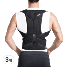 정직한닥터 약국입점 바른 자세 밴드 어깨 숄더 남녀공용, 3개