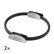 유렌 필라테스링 써클링 코어 운동기구, 2개, 블랙