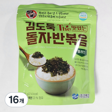 김앤김 김도둑 더맛있는 돌자반 볶음 조미김, 35g, 16개
