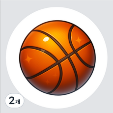 스포츠 티셔츠에코백열전사지1장+낱장도무송스티커30장 A4스티커 체험키트, 2개, 농구공세트