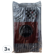 오공 핫멜트 글루건심 실리콘 접착제 GS1085 검정색 700g 11.3mm, 3개