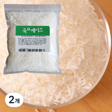 질좋은 코코넛 슬라이스, 1kg, 2개