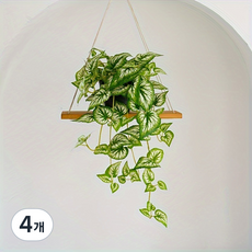 조화 아이비 들깻잎 길이 40cm 홈 인테리어, 4개, 녹색