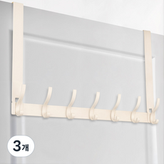 헬로제인 무타공 문걸이 도어행거 7구 (28cm), 7구아이보리, 3개