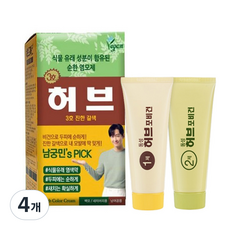 동성제약 허브 포 비건 칼라크림, 3호 진한갈색, 4개