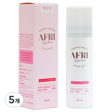 애프리 이너미스트 여성청결제 (프로폴리스 성분), 40ml, 5개