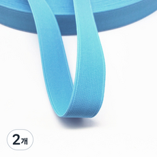 컬러 허리 고무밴드 25mm, 스카이, 2개